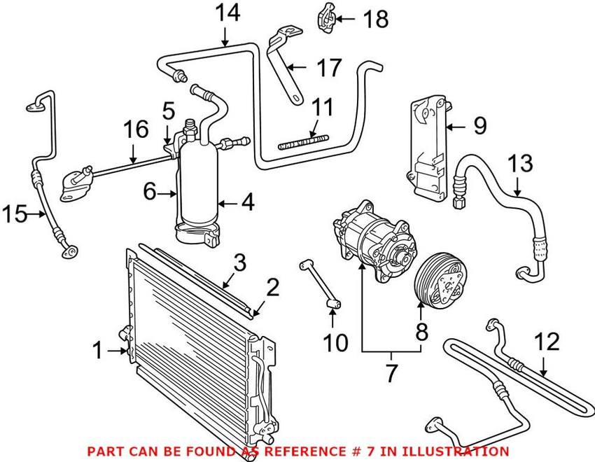 Volvo A/C Compressor (Rebuilt) 8603132